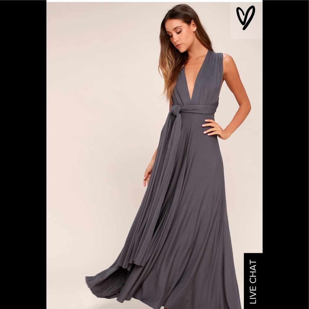 Lulus trick of all trade grey dress